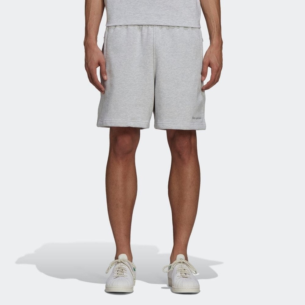 adidas x Pharrell Williams Humanrace basics short in heather light grey